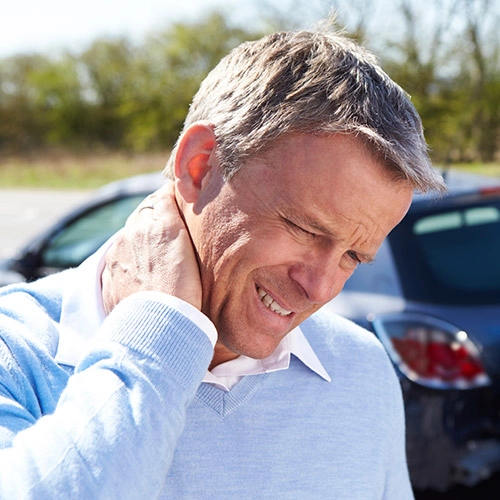 Chiropractic Towson MD Man With Whiplash Neck Pain